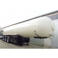 Tank semi-trailer for CO2, carbon dioxide, gas